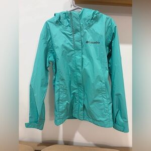 Kids Columbia Omni-Tech Turquoise Jacket